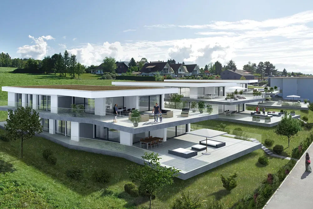 Referenz Terrassenhäuser Sonnenwaid